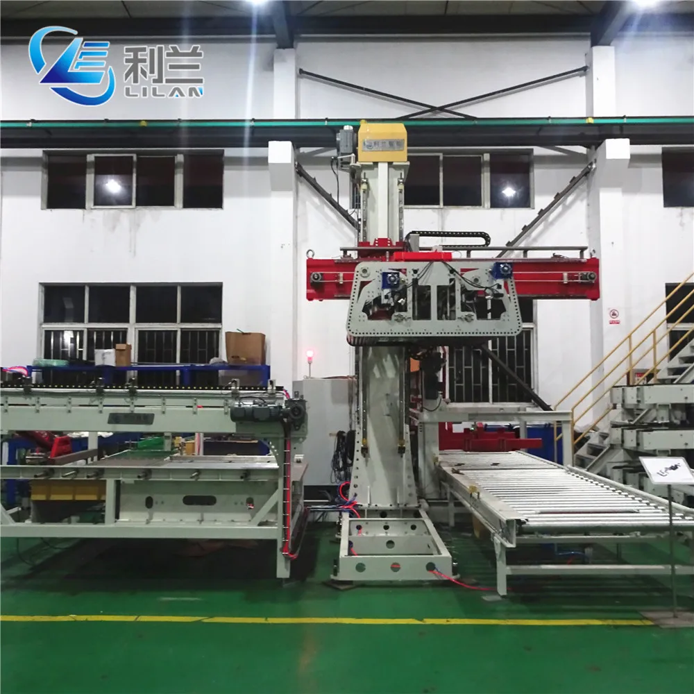 Один столбец паллетизатор для бутылок и коробок пакеты и бутылки