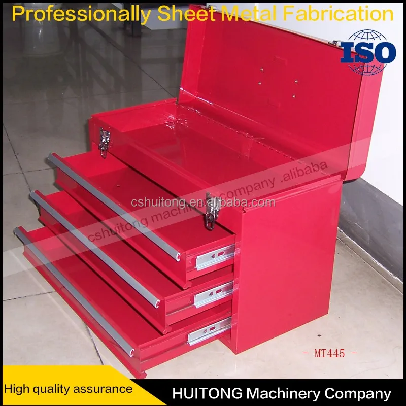 Steel Tool Box Portable 3 Drawer with Lockable Pink carpenter tool cabinet
