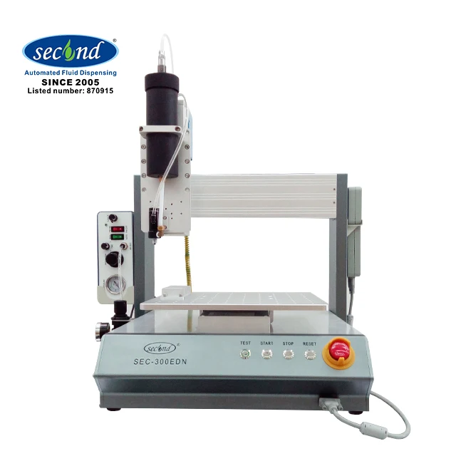 Automated Desktop LED Liquid Glue Epoxy Doming Dispensing Robot Machine For Microwave Panel And LED