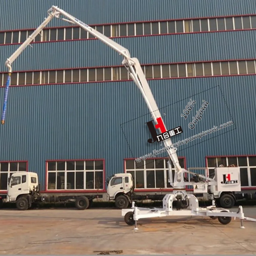 Engineering construction machinery 15m wheel type hydraulic mobile concrete placing boom for sale