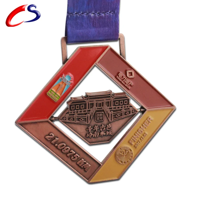 Wholesale custom zinc alloy medals sports running swimming karate hollow out medals
