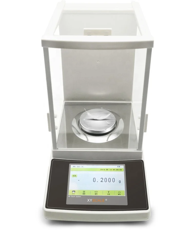 220g 0.1mg 0.0001g touch screen machine automatic internal calibration analytical balance