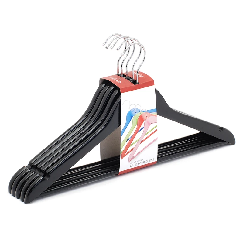 Assessed Supplier LINDON Handcraft Painted Adults Magic Colorful Boutique Wooden Garment Hangers Systems for Clothing Store