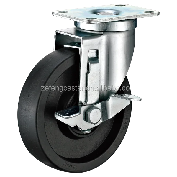 220 Celsius degree  high temperature swivel caster wheel with brake