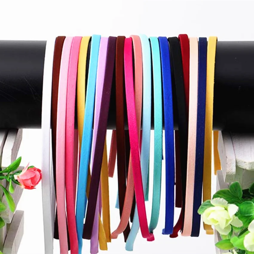 Good Quality Fabric Covered Metal Headband Girls Hairband Headwrap for DIY Hair Accessories Headwear 100 pcs/lot 20 Colors