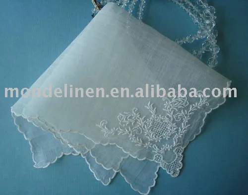 embroidery lace handkerchief