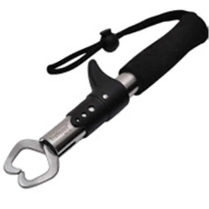 Portable Fish Gripper Stainless Steel Handle Grab Carp Fish Lip Grip Alicate De Pesca Fishing Tackle Tools