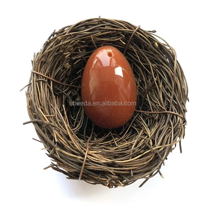 Reasonable price drilled chakra healing stones red carnelian yoga eggs