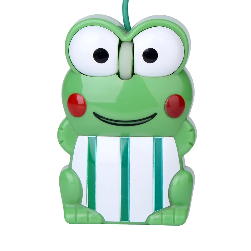 Cute Funny Kids Cartoon Animal Frog USB Mouse with Mouse Pad Lovely Frog Prince 3D Optical Wired Mice For Children Birthday Gift