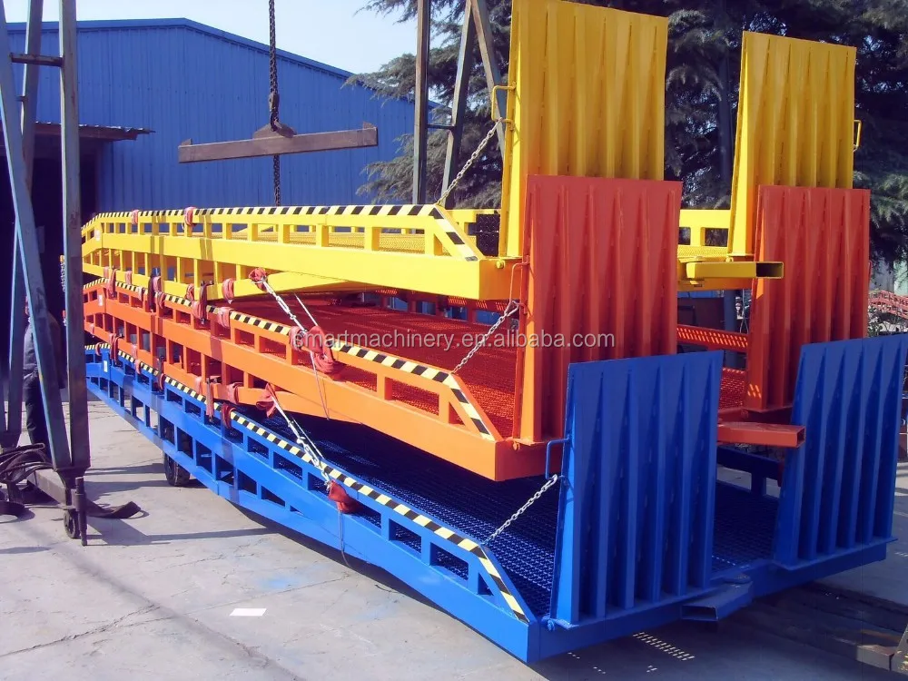 Folding Steel Yard Hydraulic Mobile Dock Wheelchair Car Truck Forklift Motorcycle Vehicle Container Loading Ramp