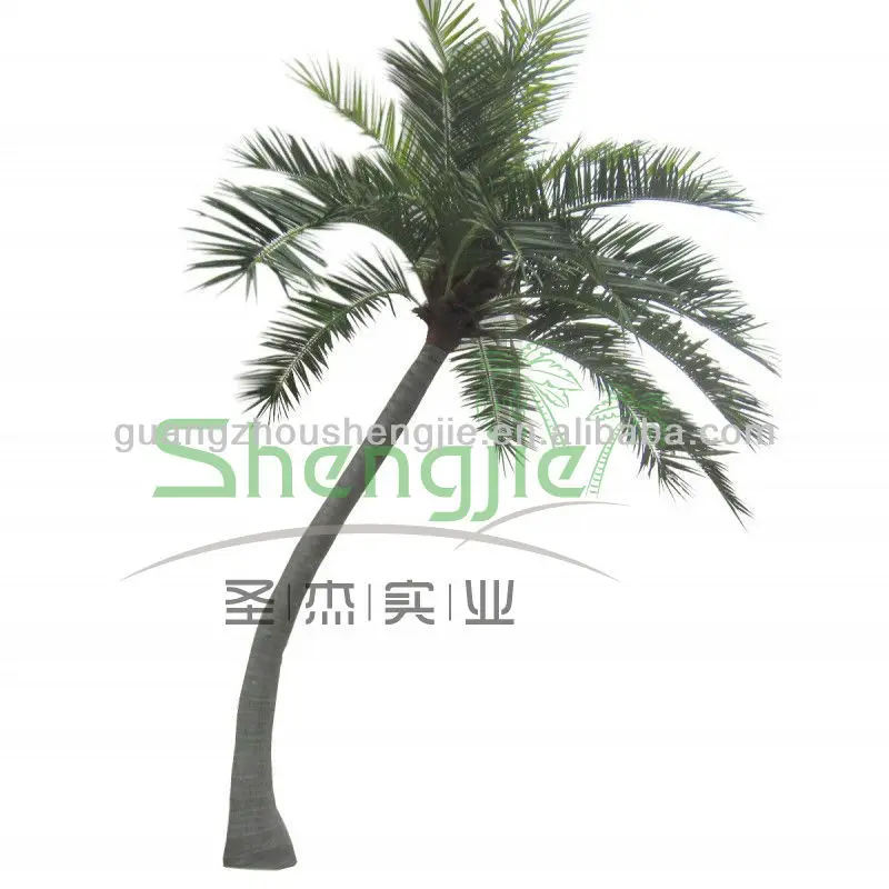 горячая продажа высокого моделирования крытый/открытый декоративные гнутого искусственные кокосовые пальмы
