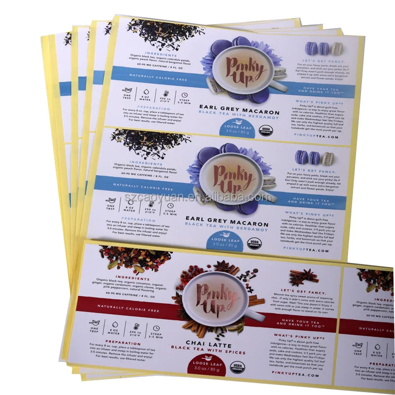 Shenzhen Manufacturer Customized Logo Printing Self Adhesive PET Labels