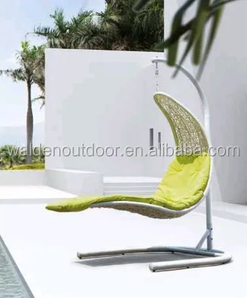 Hanging poly rattan 3 seater egg chair /indoor hanging swing chair /Outdoor patio garden balcony swing (DH-203)