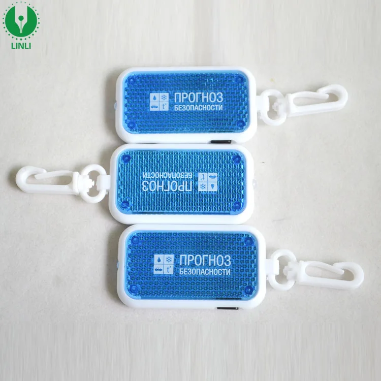 Keychain PVC Silver White Promotion LED Keychain LED Reflector Keyring Lighting Time More Than 98 Hours 1 Color,2 Color Steady