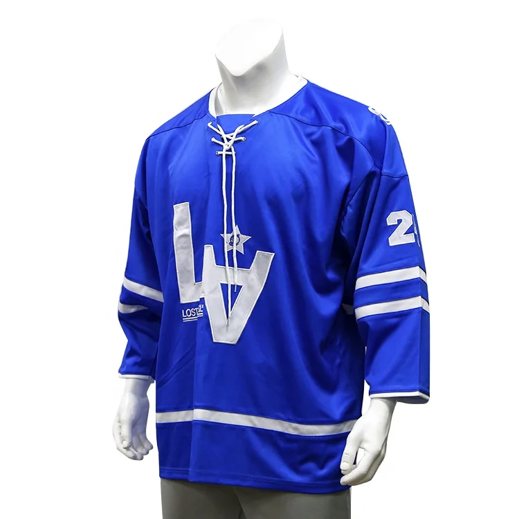 Custom Mens Sublimation Printing Blank Ice Hockey Jersey