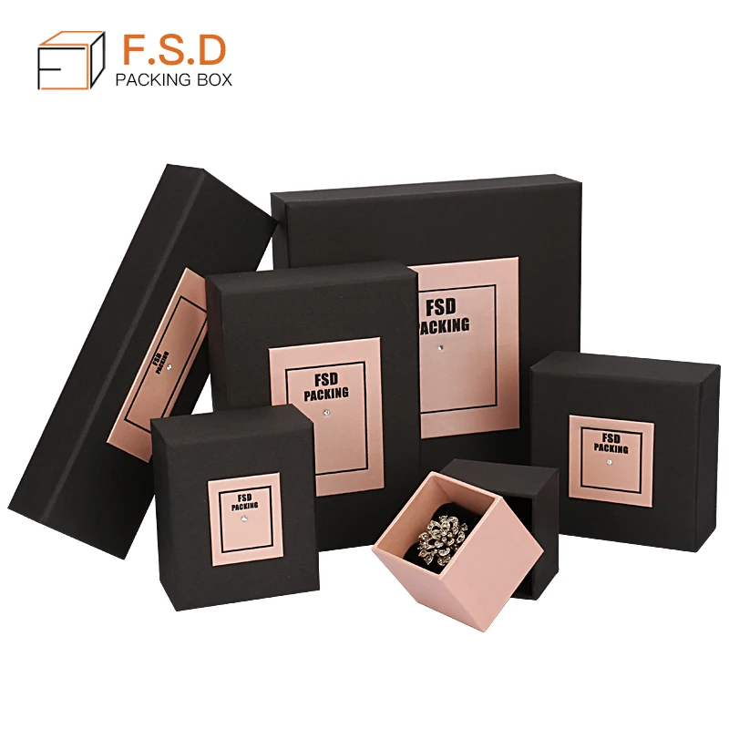 FSD high quality custom logo luxury gift cardboard paper jewelry box