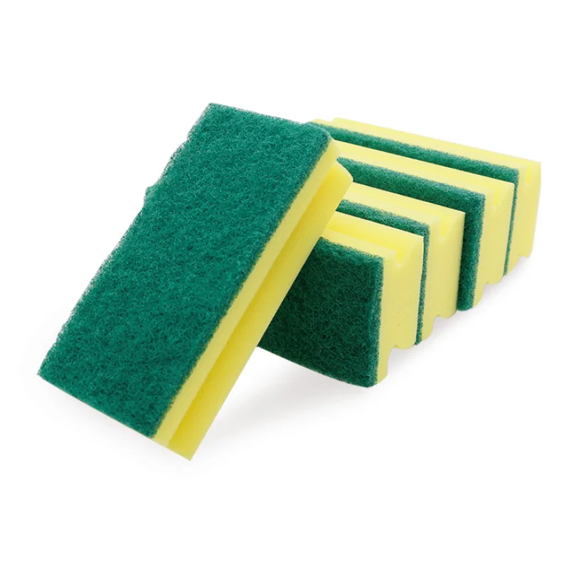 Scouring Pad Sponge Scrubber HD Grip Kitchen Cleaning Nylon Polyester or Nylon 15.5*7*4.5 as Picture Sustainable 1000bags Reach