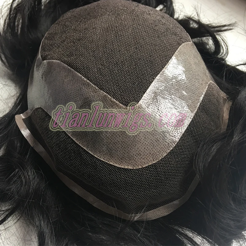 
Factory wholesale Indian human hair bleached knots men toupee topper blonde, toupees for black men waves, men hair pieces 