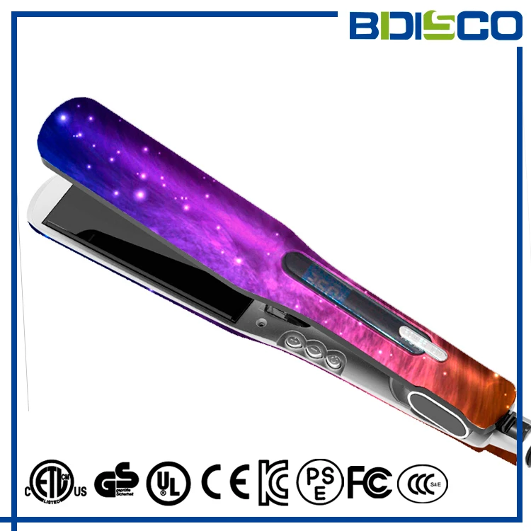 CE approved bio ionic hair straighteners tourmaline ceramic private label flat iron
