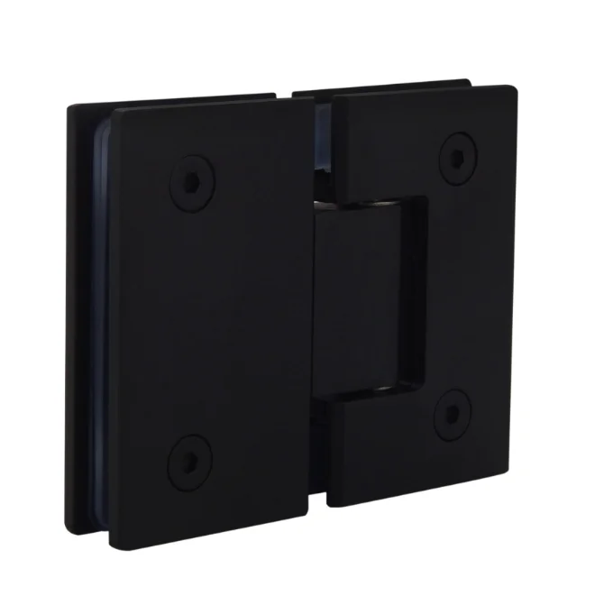 Opening & Closing of Showcase Bathroom Cabinet Stainless Steel Shower Door Hinges 180 Degree Black Glass Door Hinges