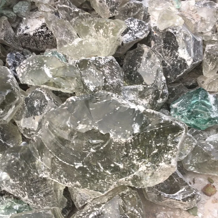 Best choice recycled pigmented tumbled glass rocks