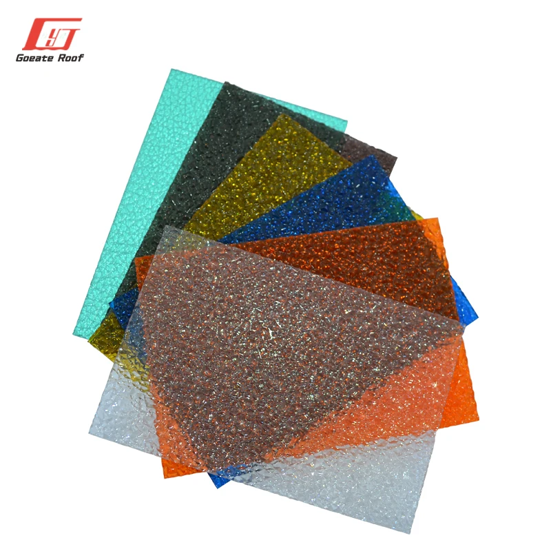 bayer makrolon polycarbonate pc resin shower room diamond raw polycarbonate pc embossed sheet