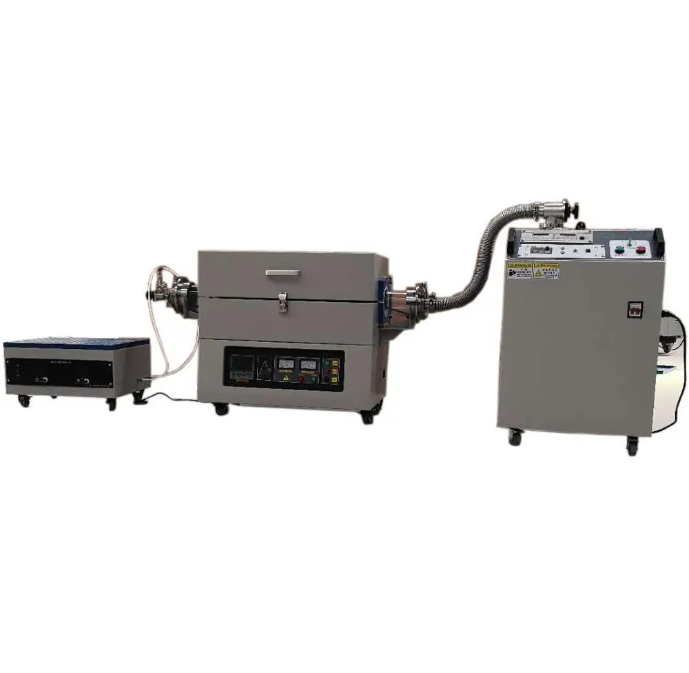 
1200 Degree Electrical Plasma Enhanced Chemical Vapor Deposition PECVD Vacuum Tube Furnace With Proton Mixing Control System 