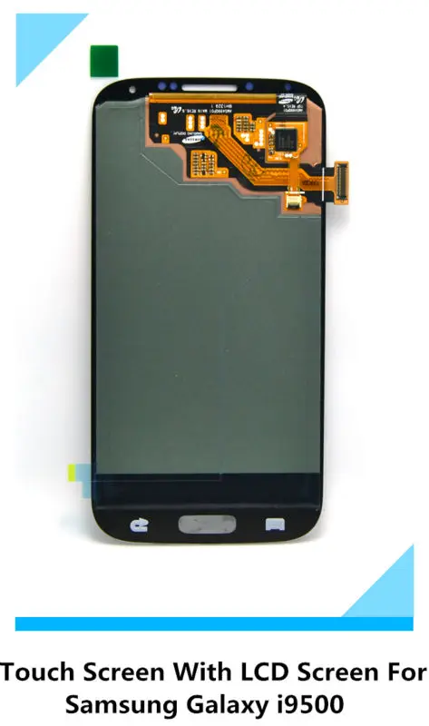 Высокое качество Замена ЖК-экрана касания панели Ассамблея Стекло для Samsung S4 (i9500) с рамкой