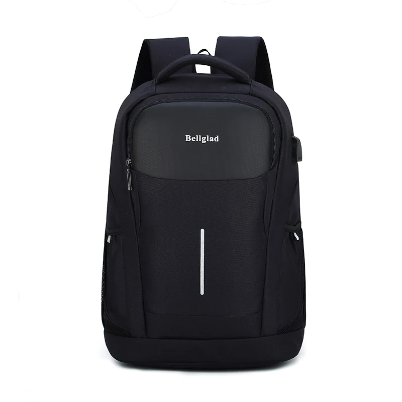 
2021 Black High Quality Backpack Racksack Smart Anti theft Backpack with USB Charging Mochilas For Students 