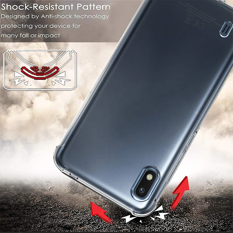 Scratch Resistance Transparent Shockproof Tpu Case For Samsung Galaxy A10 Cover