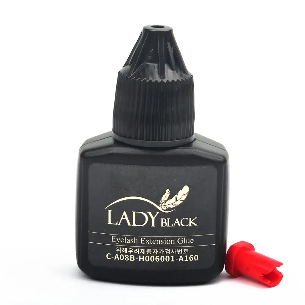 High quality lady black anti-sensitive korean eyelash extension glue
