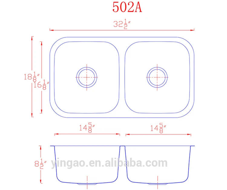 OEM kitchen Equipment Double Bowl Large Size Stainless Steel Sink