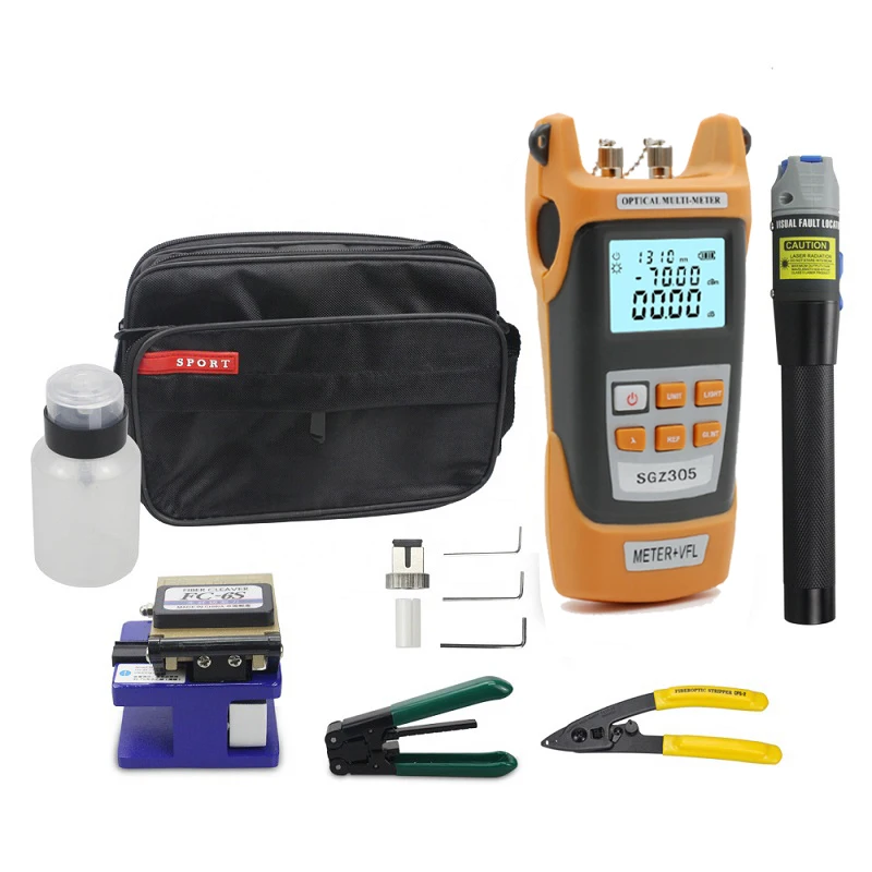 ftth fiber optic tool kit all in one fiber cable cold connecting equipment ftth tool kit