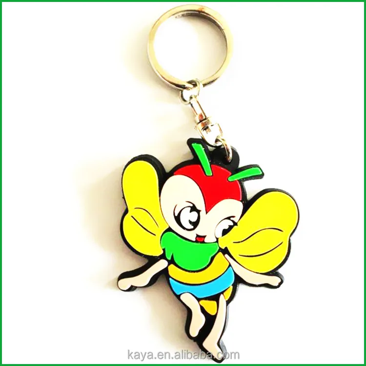 
Factory custom soft pvc self defense keychain 