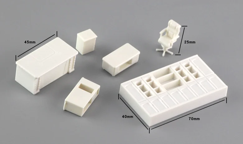 
2018 1:50 scale new architecture furniture set office model 