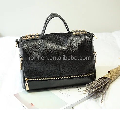 
China Supplier Wholesale PU hand tote bag, fashion hand bag with factory direct supply 