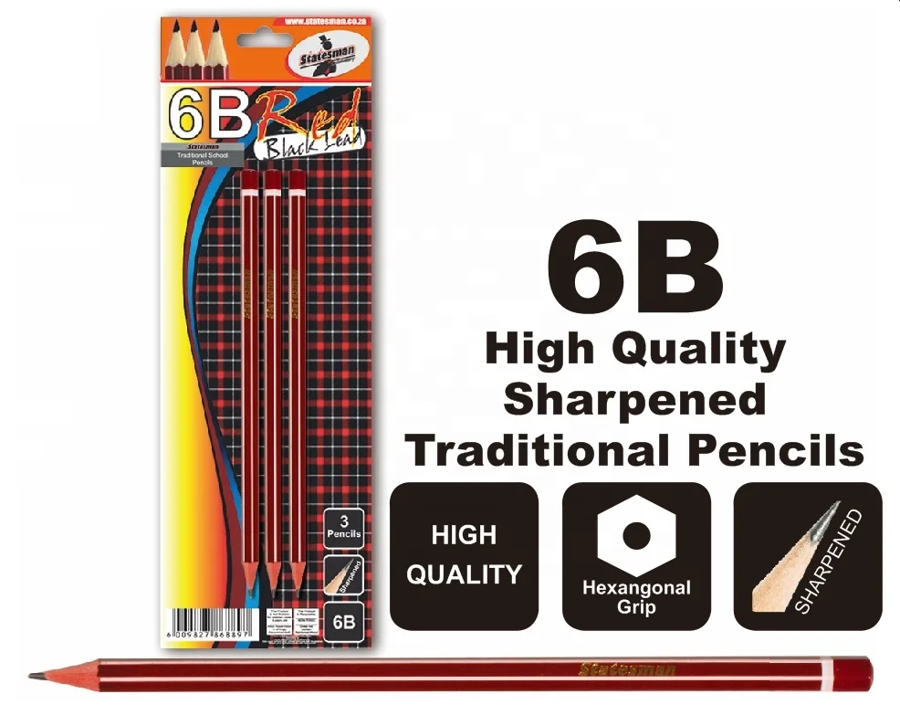 Стандартные Графитовые карандаши 2B 4B 6B