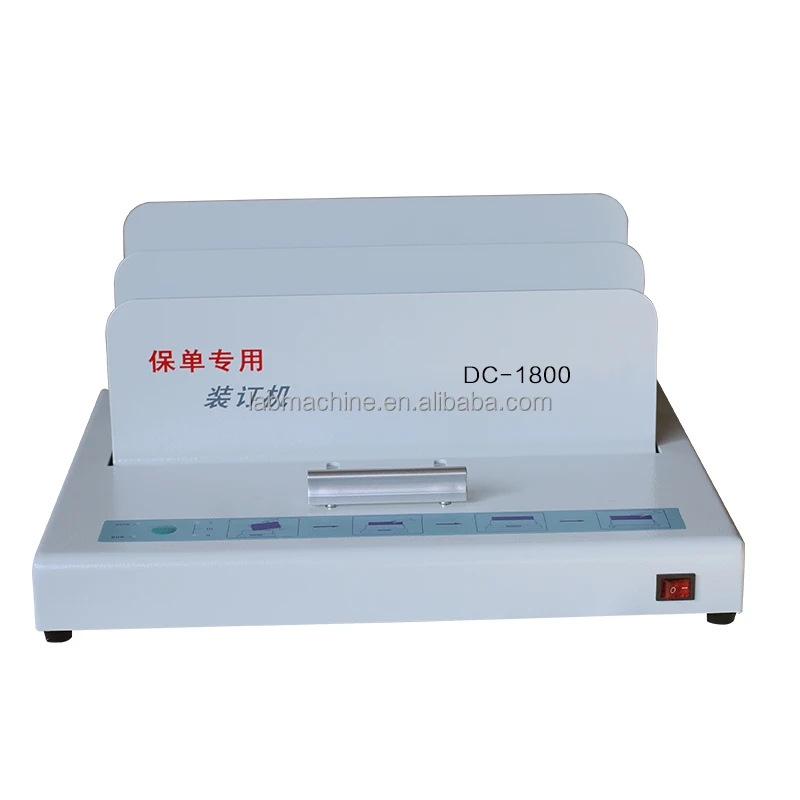 Hot Melt Glue Book Binding Machine Hard Cover Book Hot Glue Binding Machine DC-1800