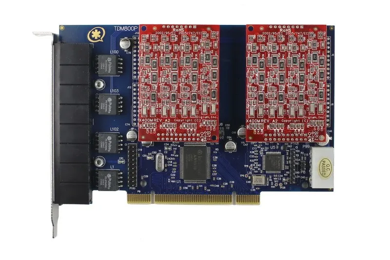 IIT TDM800P 8 портов с 8 FXO Asterisk card для Voip IP PBX Digium TDM800P Openvox A800P ATCOM AX800P FreePBX
