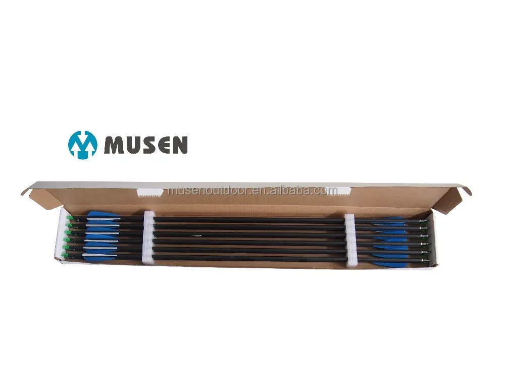 ID6.2mm compound bow hunting shoot pure carbon arrow