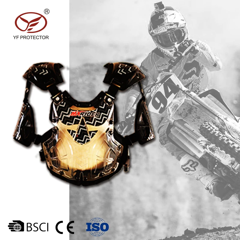 Motorcyclist EN14021 CE Approved Adult Youth Transparent Motorcycle Body Motocross MX Full Chest Roost Arm Protector