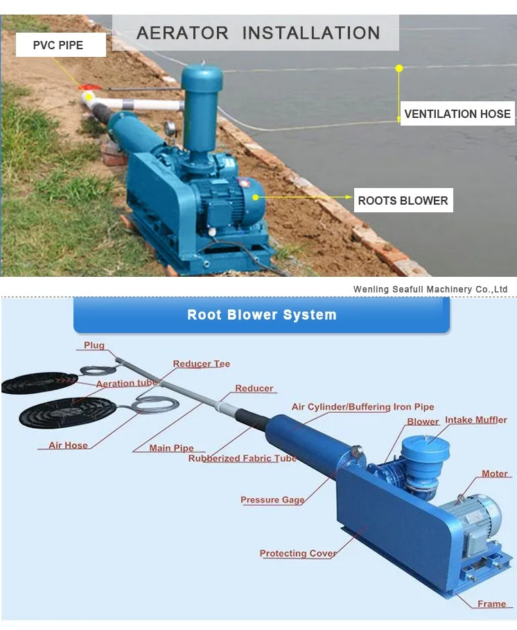 3 lobe Roots Air Blower