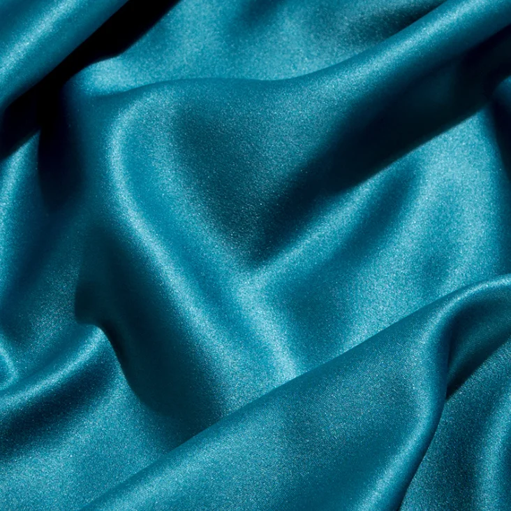 100% silk satin fabric with solid color for manufacture evening dress and wedding dress