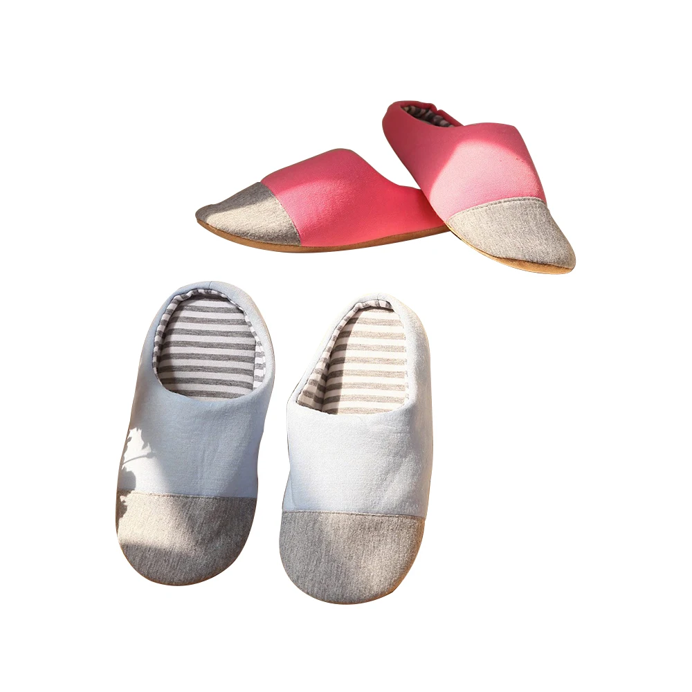 Wood floor bottom mute men and women slip warm couple cotton slippers
