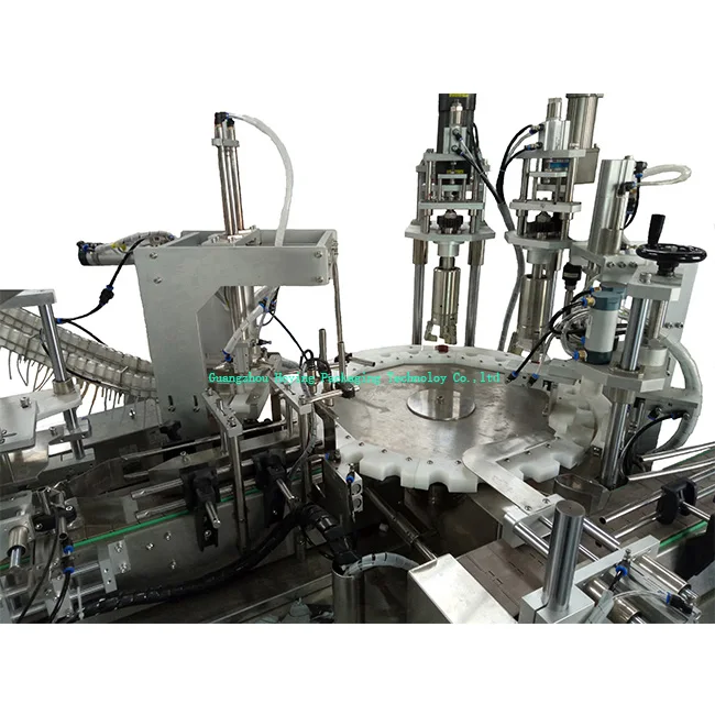 Rotary plate model small trigger pump cap capping machine for sale