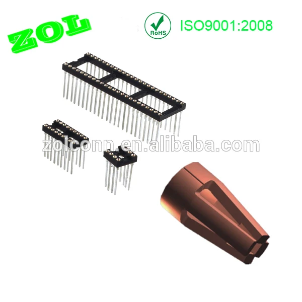 
40 60 68 pin 2.54 mm pitch round pin IC Socket 