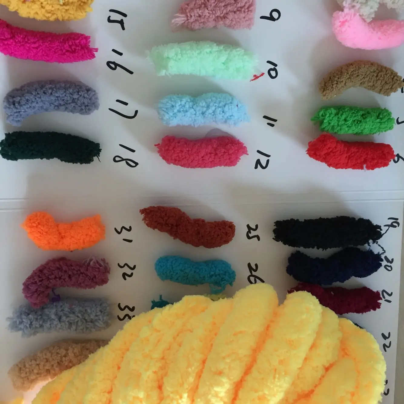 35 цветов 2 см Толстая полиэфирная синель крупная пряжа для вязания синели одеяло