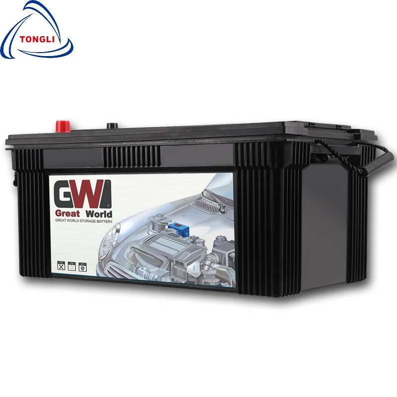 Аккумуляторы для тяжелых грузовиков 195G51/180Ah 12V MF, гибридные глубоко переработанные, хорошая цена, Кения