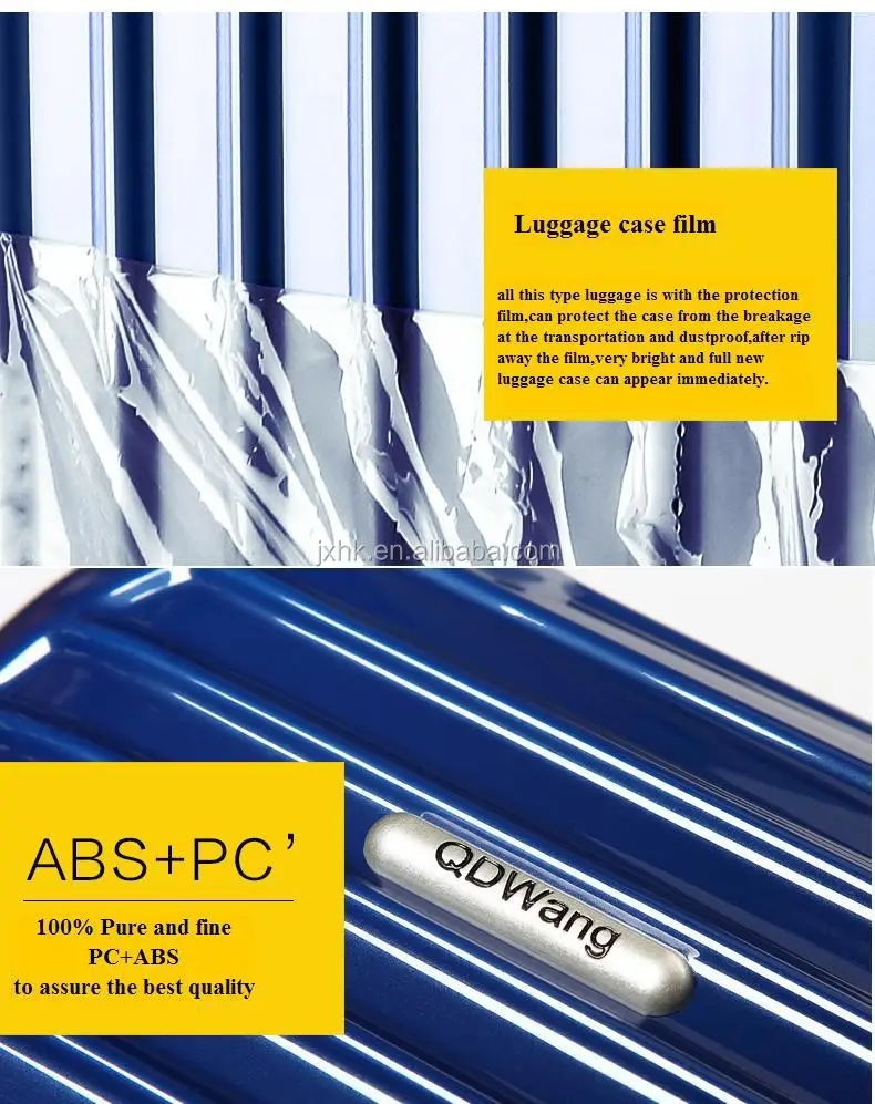 Aluminum frame series ABS PC luggage travel suitcase with TSA lock and airplane wheels