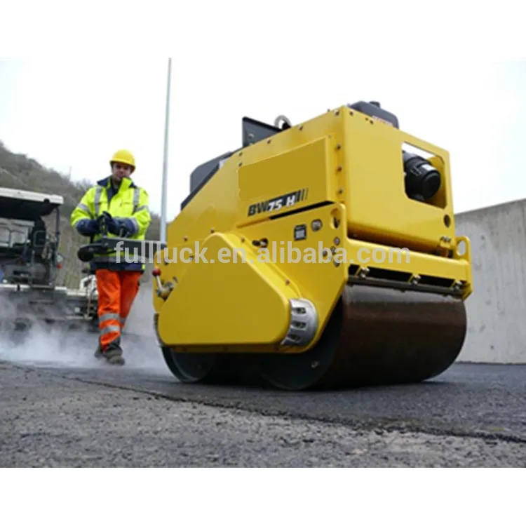 Factory Directly Supply  BOMAG Walking type Double Drum Vibratory Rollers BW75H